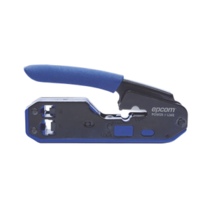 pinza slim para corte y terminado de plugs rj45/rj11, acero al carbón y mango ergonómico.