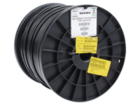 bobina de 305 metros (1000 pies) cat5e con gel para exterior, color negro, para aplicaciones en sistemas de redes de datos y cableado estructurado. uso intemperie.
