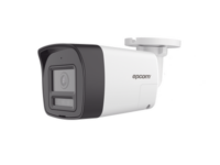 [audio bidireccional + dual light + colorvu] bala turbohd 4k (8 megapixel) / lente 2.8 mm / 30 mts ir exir + 20 mts luz blanca / micrófono y bocina integrado / exterior ip67 / metal / dwdr