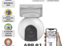 camara de batería recargable / 4g multicarrier / 3 megapixel / compatible con panel solar cs cmt solarpanel e conector tipo c / seguimiento inteligente / visión nocturna a color / detección humana / exterior con potección