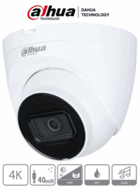 dahua hac hdw1801tqn a camara domo 4k/ 8 megapixeles con microfono integrado/ lente de 2.8mm/ 106 grados de apertura/ ir de 40 metros/ super adapt/ instalación rapida/ wdr real de 120 db/ ip67/ soporta: cvi/cvbs/ahd/tvi/