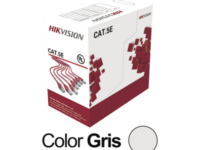 bobina de cable utp 305 metros (1000 pies) / cat5e (24 awg) / color gris / pvc (cm) / uso en interior / 100% cobre / aplicaciones de cctv y redes de datos