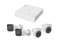 kit ip 2 megapixel / nvr de 8 canales con 8 puertos poe / 2 cámaras ip bala para exterior / 2 cámaras ip domo para exterior
