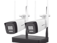 kit ip inalámbrico 4 megapixel / nvs 4 canales / 2 cámaras bala para exterior con lente 2.8 mm y dual light (30 mts ir + 30 mts luz blanca) / audio bidireccional (micrófono y bocina) / soporta micro sd de 512 gb