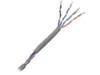 cable cat5e de alto rendimiento, con certificaciones etl, ul, color gris, de 100 metros (328 pies) para aplicaciones en cctv, redes de datos. uso interior.