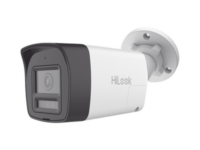 [audio bidireccional + dual light + colorvu] bala turbohd 2 megapixel (1080p) / lente 2.8 mm / 30 mts ir exir + 20 mts luz blanca / micrófono y bocina integrado / exterior ip67 / metal / dwdr