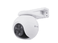 cámara pt / wi fi / triple lente / panorámica 360° / resolución 2k+ / visión nocturna a color / ia detección de humanos y vehiculos / alarma con sirena y luz / ip67